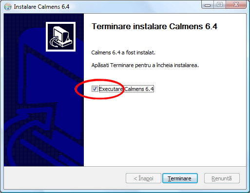 Instalare Calmens